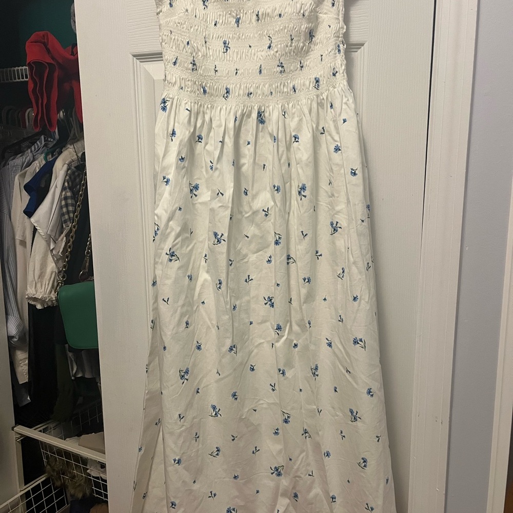 Floral Strapless Bandeau Dress
